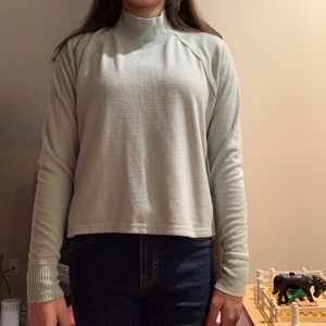 Teal turtle neck